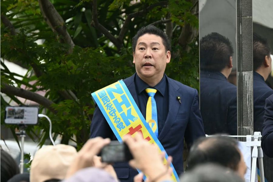 立花氏街頭演説　画像